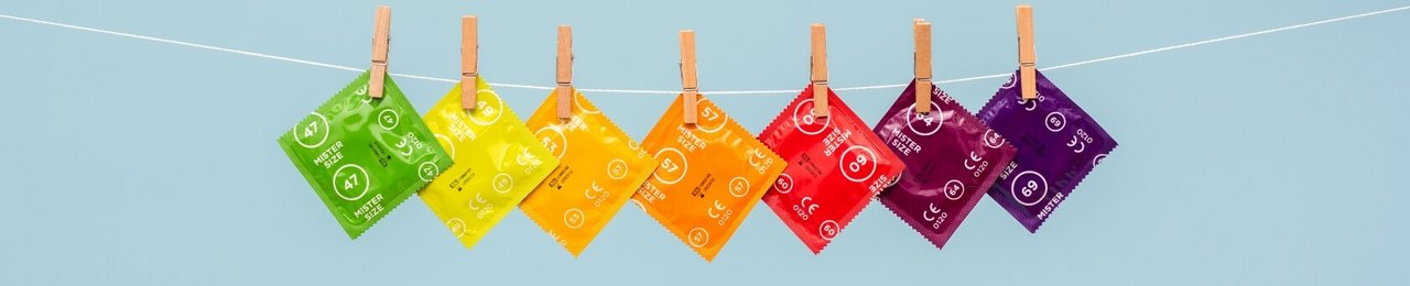 7 Mister Size condooms aan de waslijn