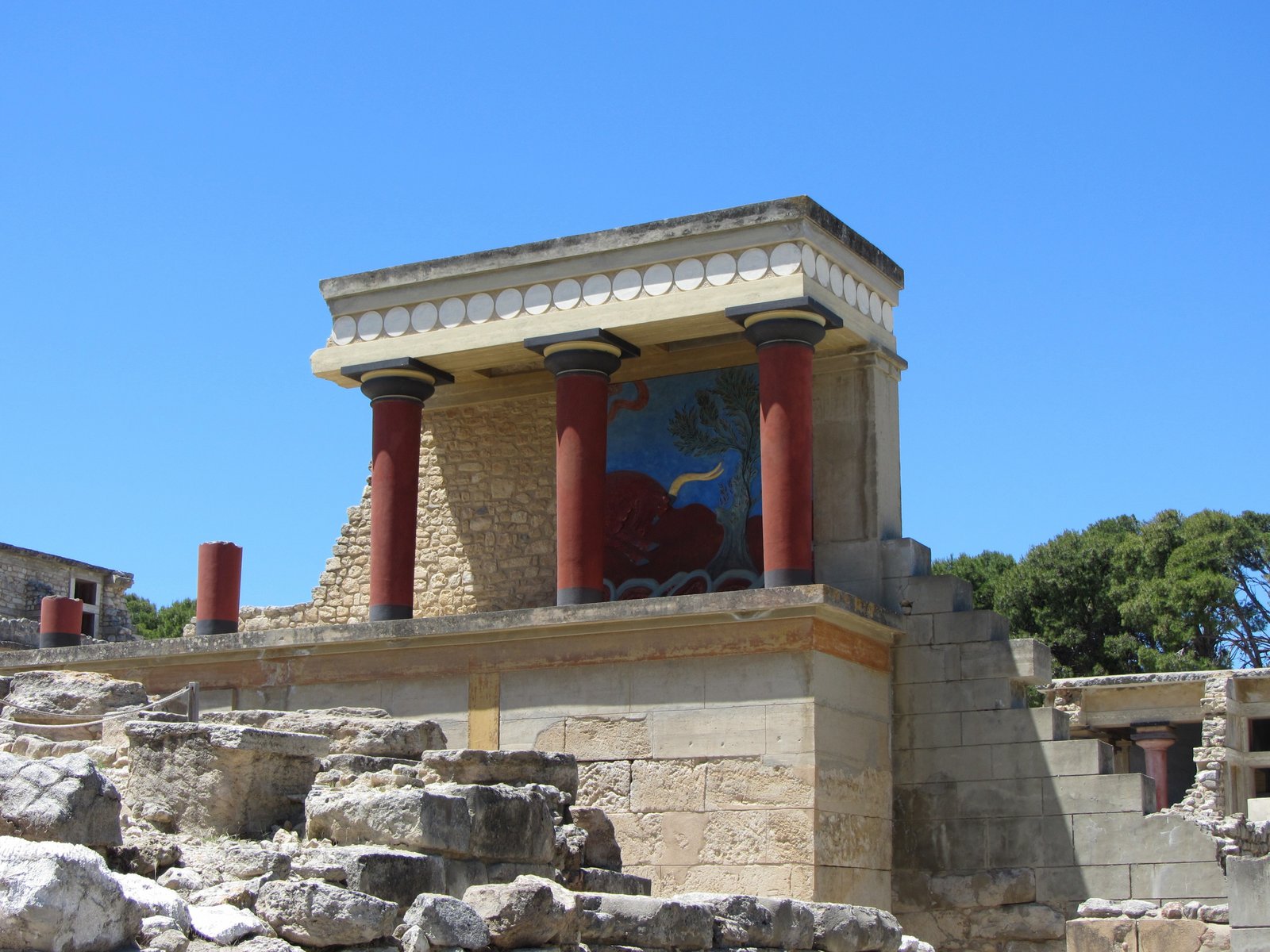 Ruïnes van het paleis van Knossos op Kreta